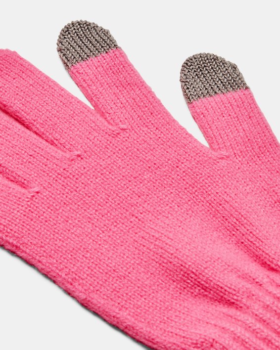 Women's UA Halftime Gloves, Pink, pdpMainDesktop image number 2